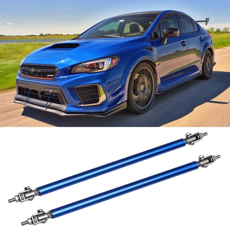 DREAMIZER 2pc Adjustable 8""-11"" Front Bumper Lip Splitter Diffuser Strut Rod Tie Bars Compatible with Most Vehicles - Image 1